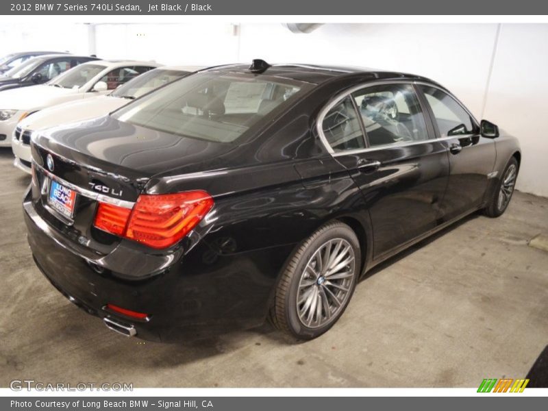 Jet Black / Black 2012 BMW 7 Series 740Li Sedan