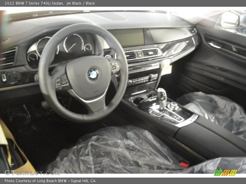 Jet Black / Black 2012 BMW 7 Series 740Li Sedan