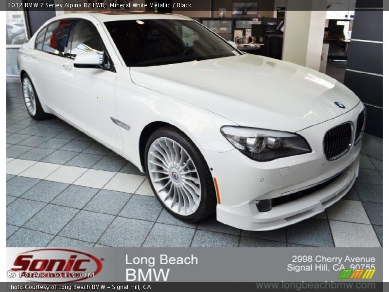 Mineral White Metallic / Black 2012 BMW 7 Series Alpina B7 LWB