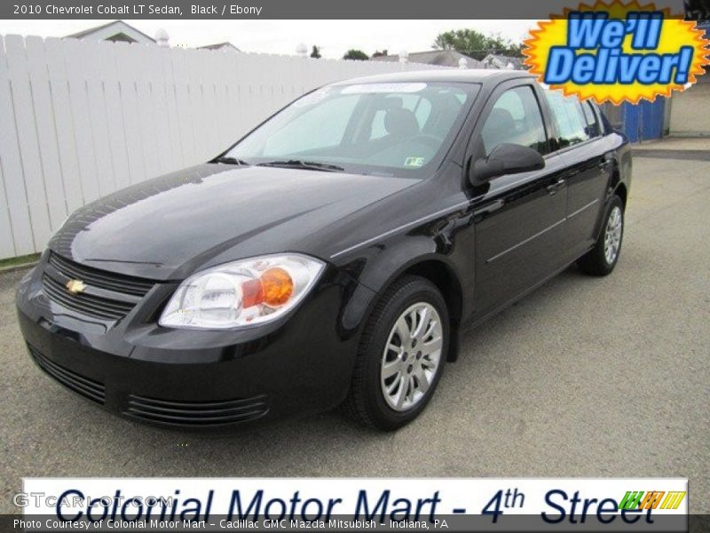 Black / Ebony 2010 Chevrolet Cobalt LT Sedan