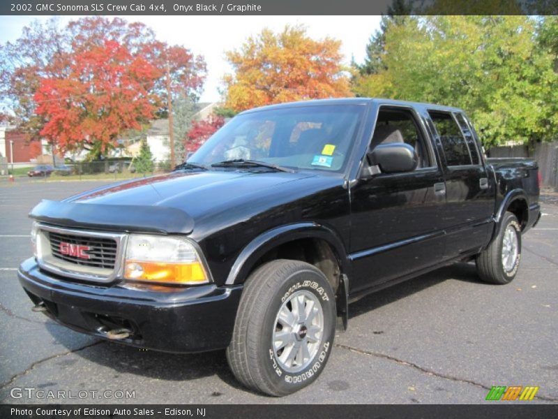Onyx Black / Graphite 2002 GMC Sonoma SLS Crew Cab 4x4