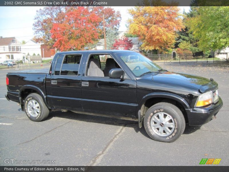 Onyx Black / Graphite 2002 GMC Sonoma SLS Crew Cab 4x4