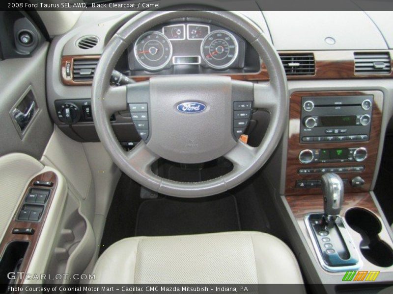 Black Clearcoat / Camel 2008 Ford Taurus SEL AWD