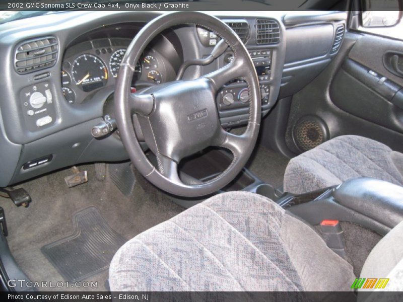 Onyx Black / Graphite 2002 GMC Sonoma SLS Crew Cab 4x4