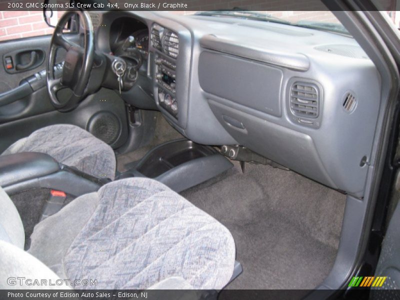 Onyx Black / Graphite 2002 GMC Sonoma SLS Crew Cab 4x4