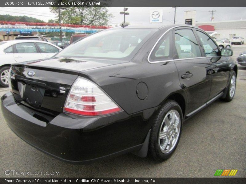 Black Clearcoat / Camel 2008 Ford Taurus SEL AWD