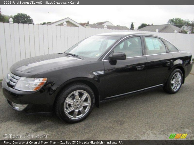 Black Clearcoat / Camel 2008 Ford Taurus SEL AWD