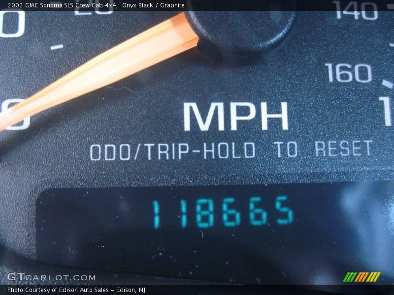Onyx Black / Graphite 2002 GMC Sonoma SLS Crew Cab 4x4