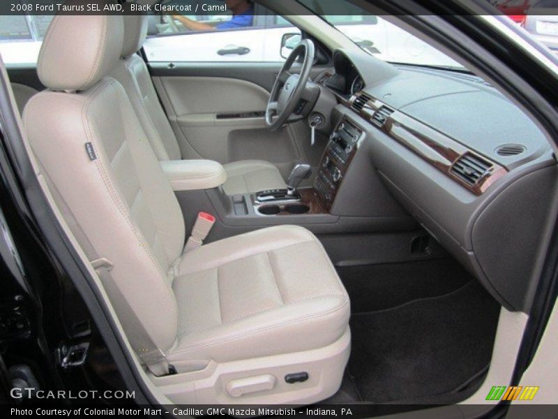Black Clearcoat / Camel 2008 Ford Taurus SEL AWD