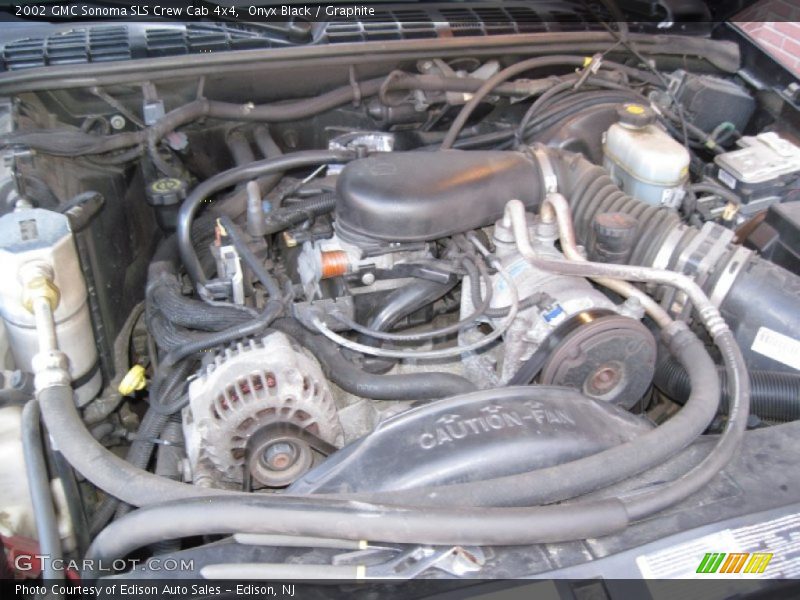 Onyx Black / Graphite 2002 GMC Sonoma SLS Crew Cab 4x4