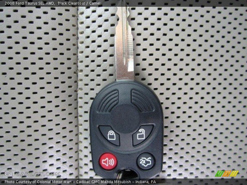 Black Clearcoat / Camel 2008 Ford Taurus SEL AWD