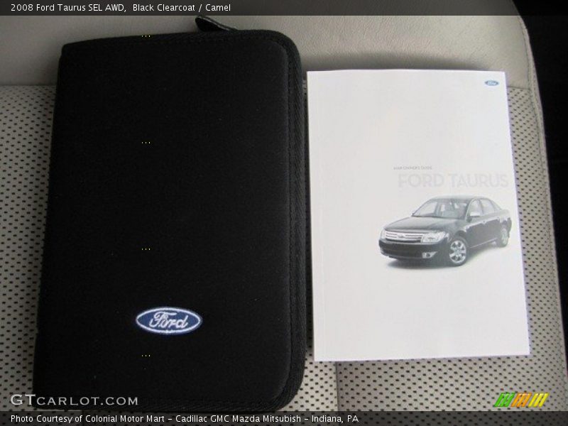Black Clearcoat / Camel 2008 Ford Taurus SEL AWD