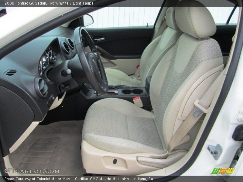 Ivory White / Light Taupe 2008 Pontiac G6 Sedan