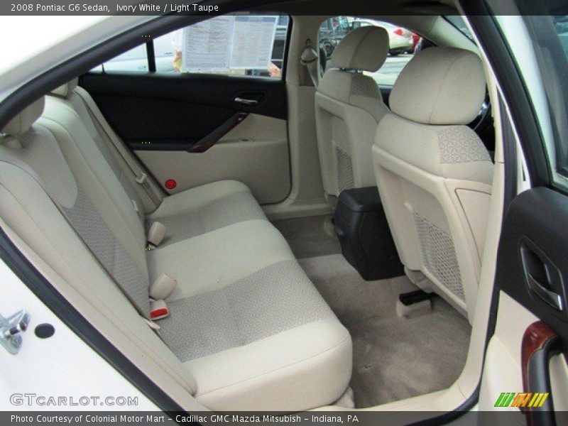 Ivory White / Light Taupe 2008 Pontiac G6 Sedan