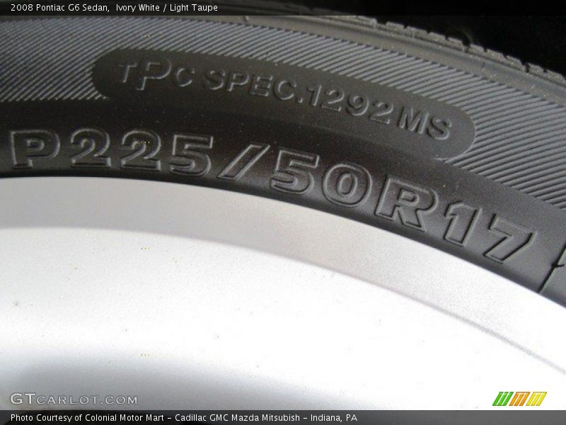 Ivory White / Light Taupe 2008 Pontiac G6 Sedan