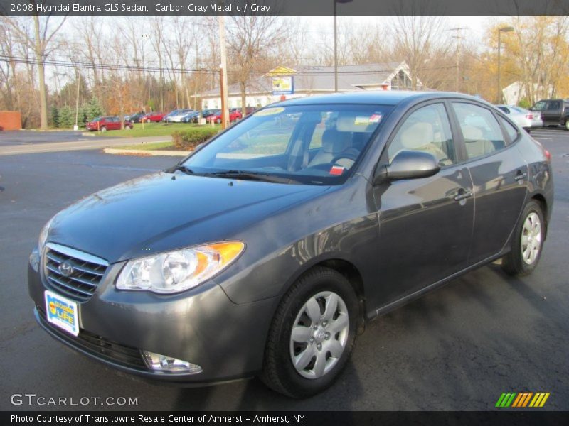 Carbon Gray Metallic / Gray 2008 Hyundai Elantra GLS Sedan