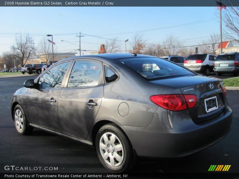 Carbon Gray Metallic / Gray 2008 Hyundai Elantra GLS Sedan