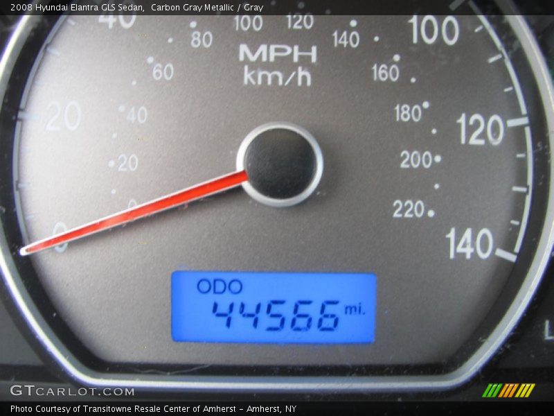 Carbon Gray Metallic / Gray 2008 Hyundai Elantra GLS Sedan