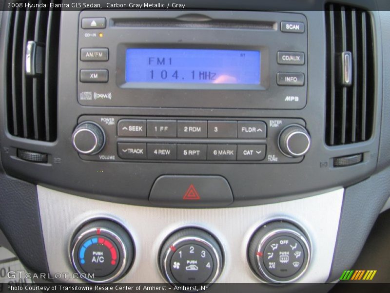 Carbon Gray Metallic / Gray 2008 Hyundai Elantra GLS Sedan