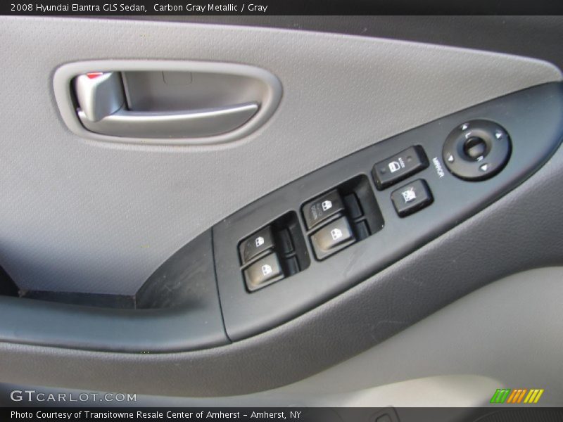 Carbon Gray Metallic / Gray 2008 Hyundai Elantra GLS Sedan