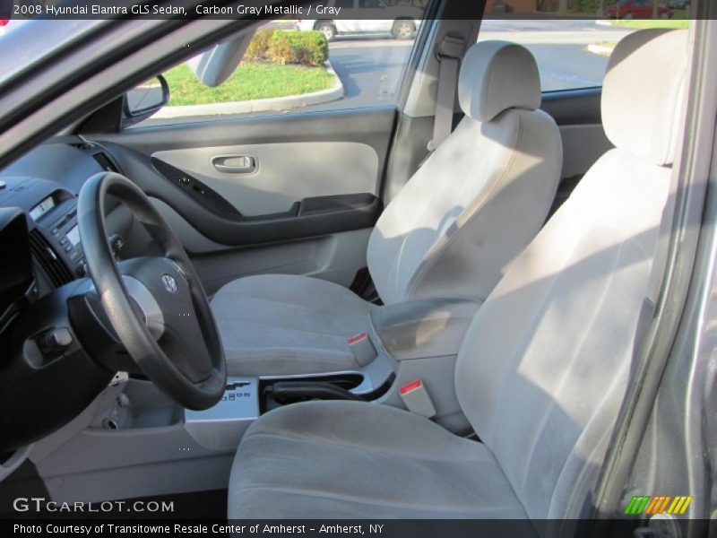 Carbon Gray Metallic / Gray 2008 Hyundai Elantra GLS Sedan