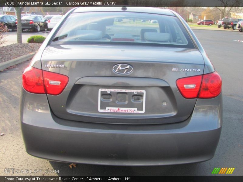 Carbon Gray Metallic / Gray 2008 Hyundai Elantra GLS Sedan