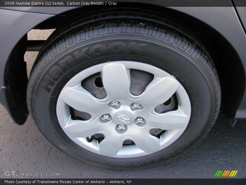 Carbon Gray Metallic / Gray 2008 Hyundai Elantra GLS Sedan