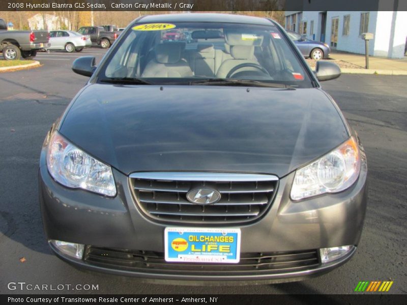 Carbon Gray Metallic / Gray 2008 Hyundai Elantra GLS Sedan