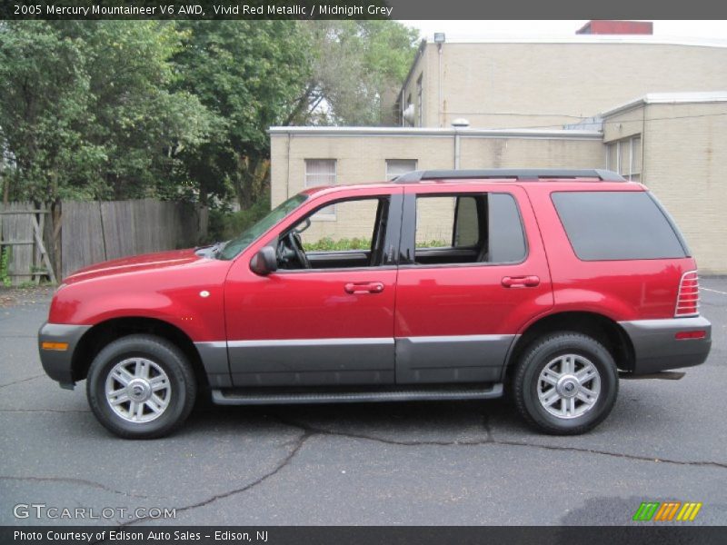 Vivid Red Metallic / Midnight Grey 2005 Mercury Mountaineer V6 AWD