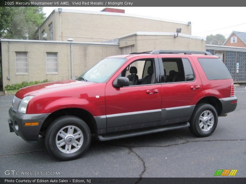 Vivid Red Metallic / Midnight Grey 2005 Mercury Mountaineer V6 AWD