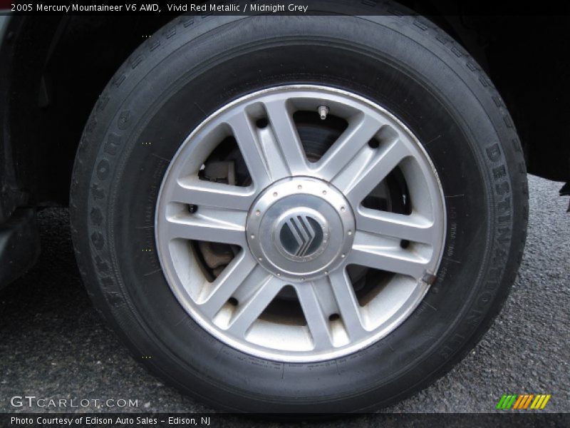 Vivid Red Metallic / Midnight Grey 2005 Mercury Mountaineer V6 AWD