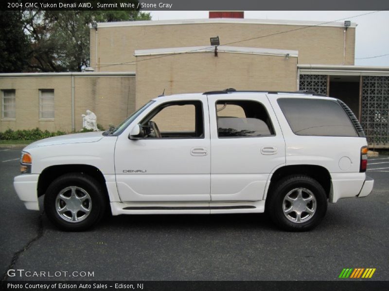 Summit White / Stone Gray 2004 GMC Yukon Denali AWD