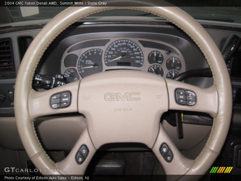 Summit White / Stone Gray 2004 GMC Yukon Denali AWD