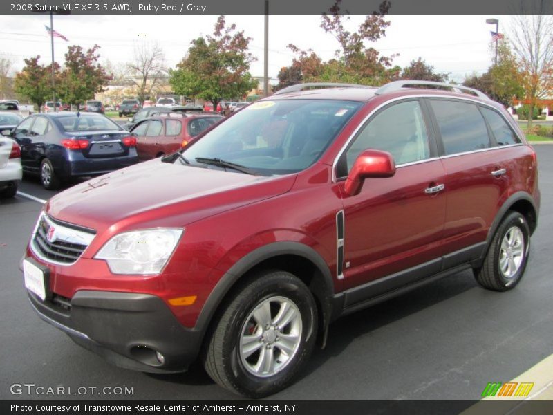 Ruby Red / Gray 2008 Saturn VUE XE 3.5 AWD