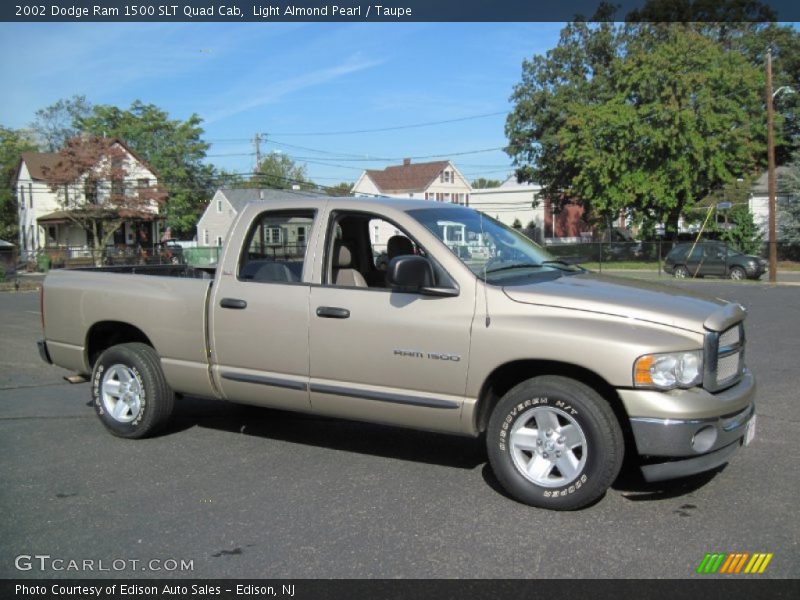 Light Almond Pearl / Taupe 2002 Dodge Ram 1500 SLT Quad Cab