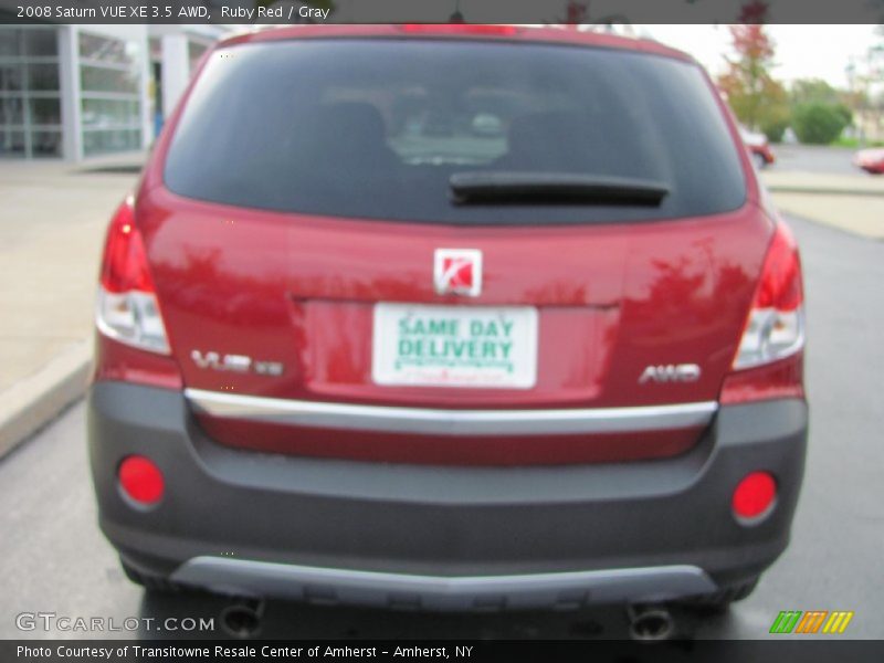 Ruby Red / Gray 2008 Saturn VUE XE 3.5 AWD