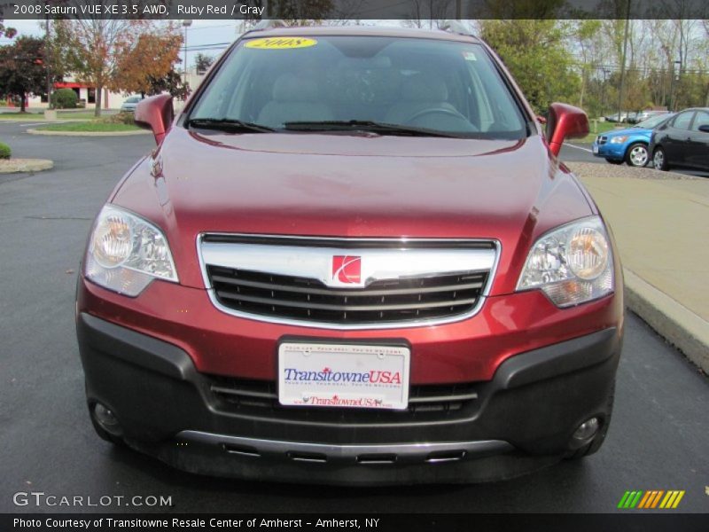 Ruby Red / Gray 2008 Saturn VUE XE 3.5 AWD