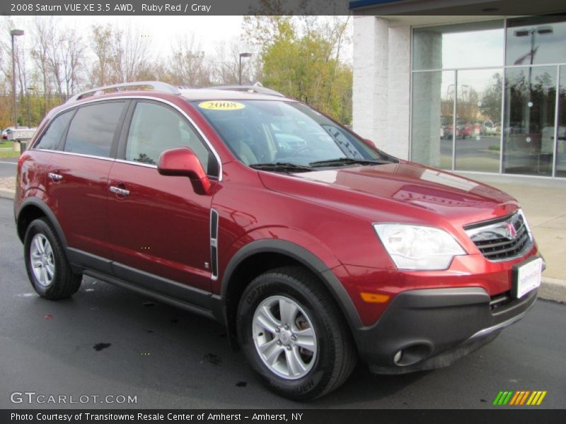 Ruby Red / Gray 2008 Saturn VUE XE 3.5 AWD