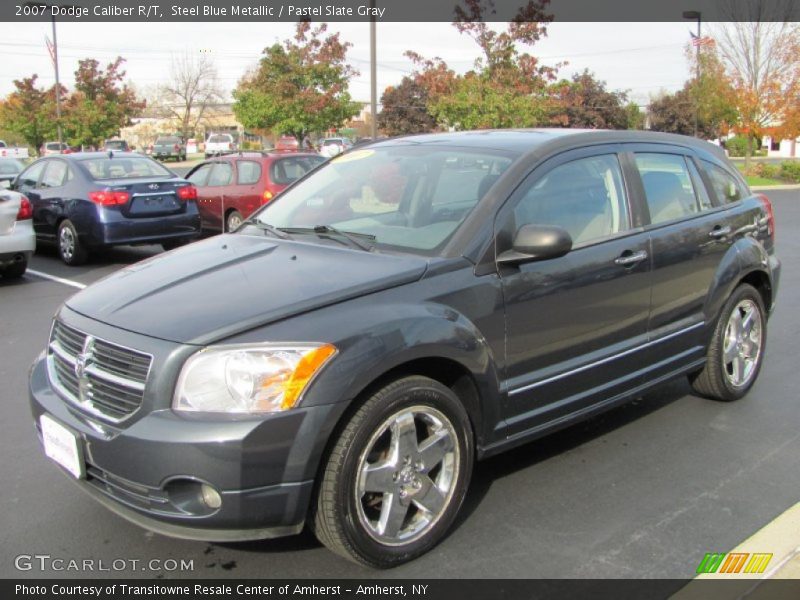 Steel Blue Metallic / Pastel Slate Gray 2007 Dodge Caliber R/T