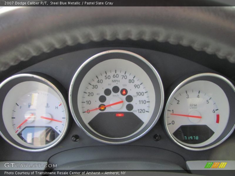 Steel Blue Metallic / Pastel Slate Gray 2007 Dodge Caliber R/T