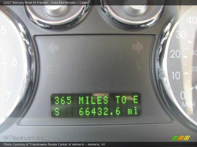 Vivid Red Metallic / Camel 2007 Mercury Milan I4 Premier