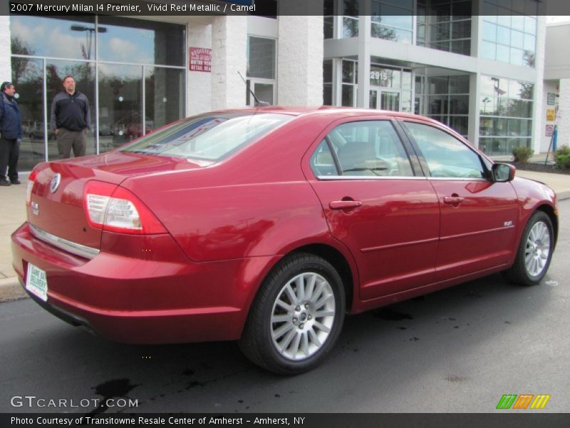 Vivid Red Metallic / Camel 2007 Mercury Milan I4 Premier