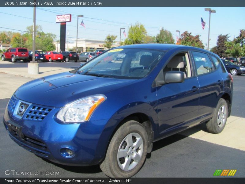 Indigo Blue Metallic / Gray 2008 Nissan Rogue S AWD