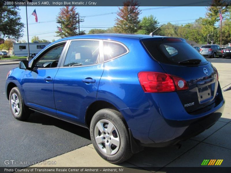 Indigo Blue Metallic / Gray 2008 Nissan Rogue S AWD