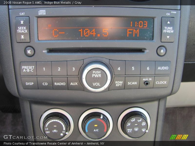 Indigo Blue Metallic / Gray 2008 Nissan Rogue S AWD