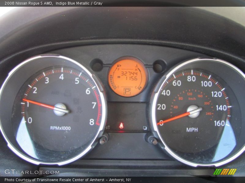 Indigo Blue Metallic / Gray 2008 Nissan Rogue S AWD