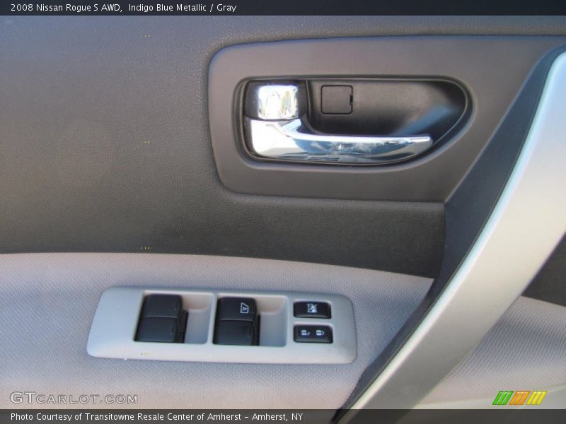 Indigo Blue Metallic / Gray 2008 Nissan Rogue S AWD