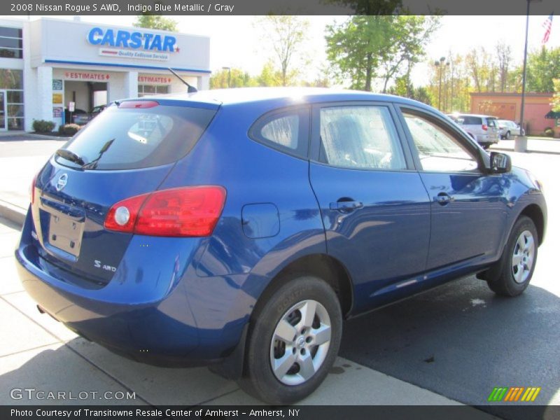 Indigo Blue Metallic / Gray 2008 Nissan Rogue S AWD