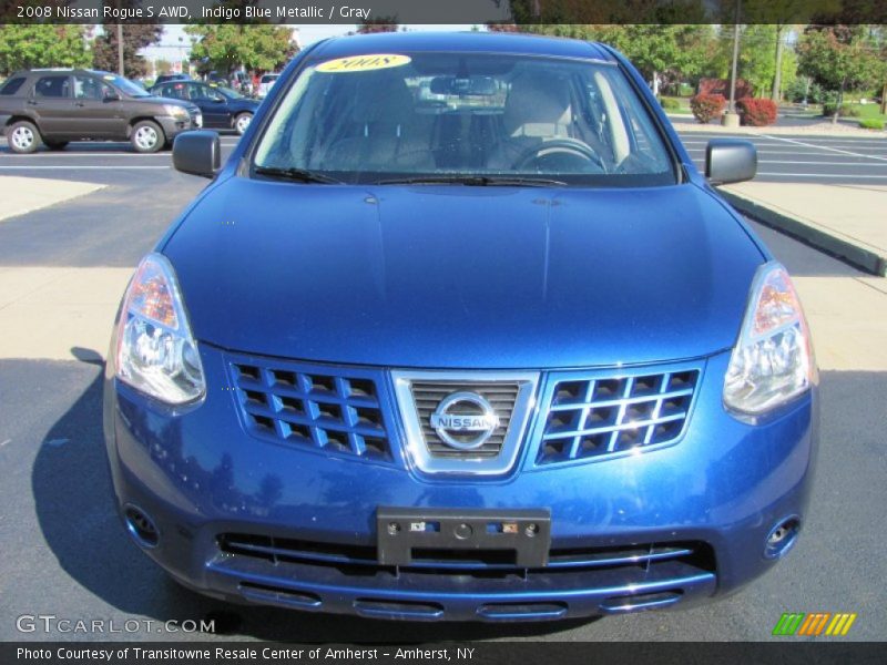 Indigo Blue Metallic / Gray 2008 Nissan Rogue S AWD