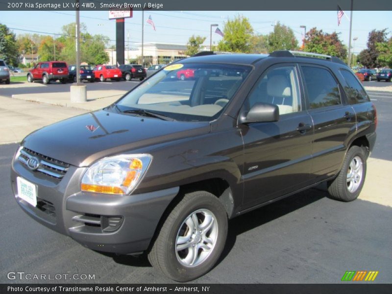 Smokey Brown / Beige 2007 Kia Sportage LX V6 4WD